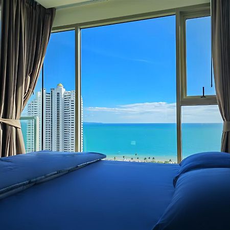 芭提雅高层海景奢华公寓the Riviera Jomtien生香家直达海滩2704 エクステリア 写真