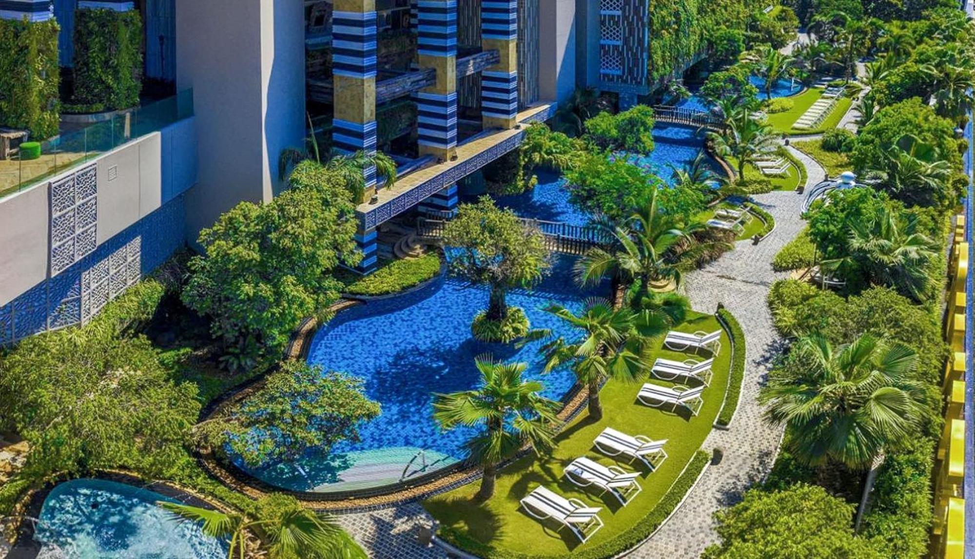 芭提雅高层海景奢华公寓the Riviera Jomtien生香家直达海滩2704 エクステリア 写真