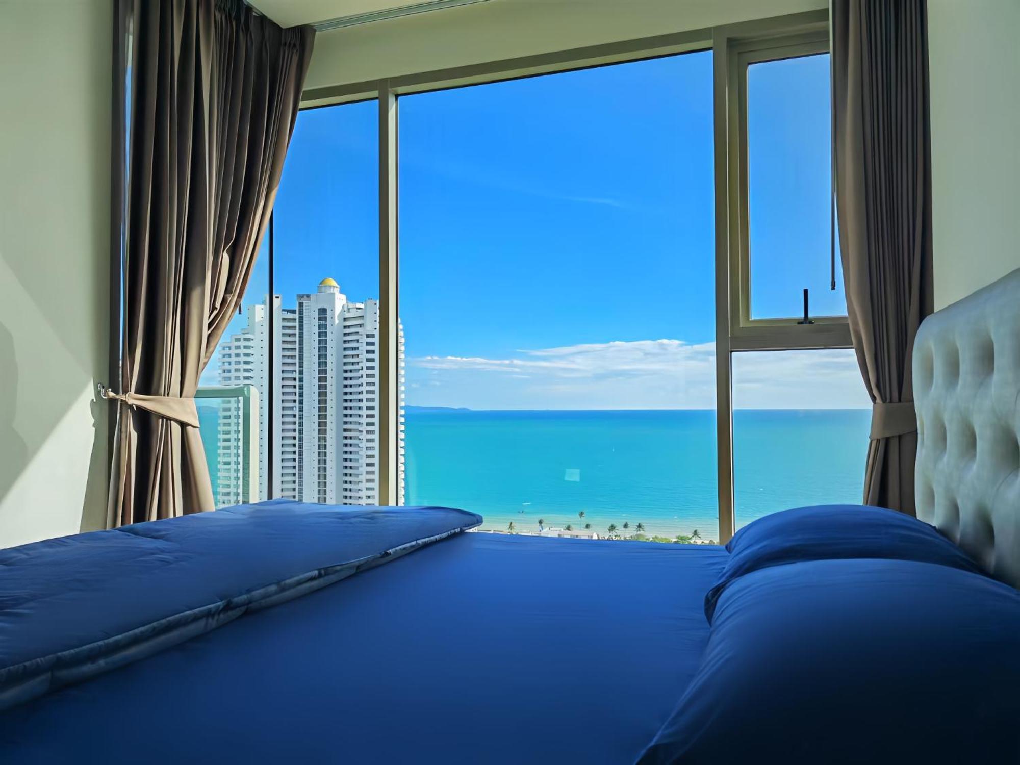 芭提雅高层海景奢华公寓the Riviera Jomtien生香家直达海滩2704 エクステリア 写真